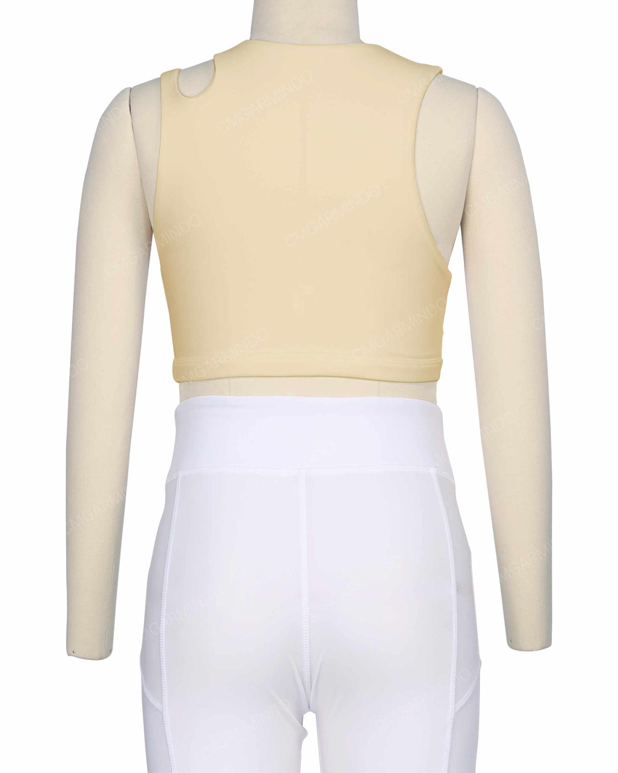 Sleeveless Shoulder Cut Out Top