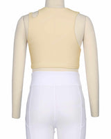 Sleeveless Shoulder Cut Out Top