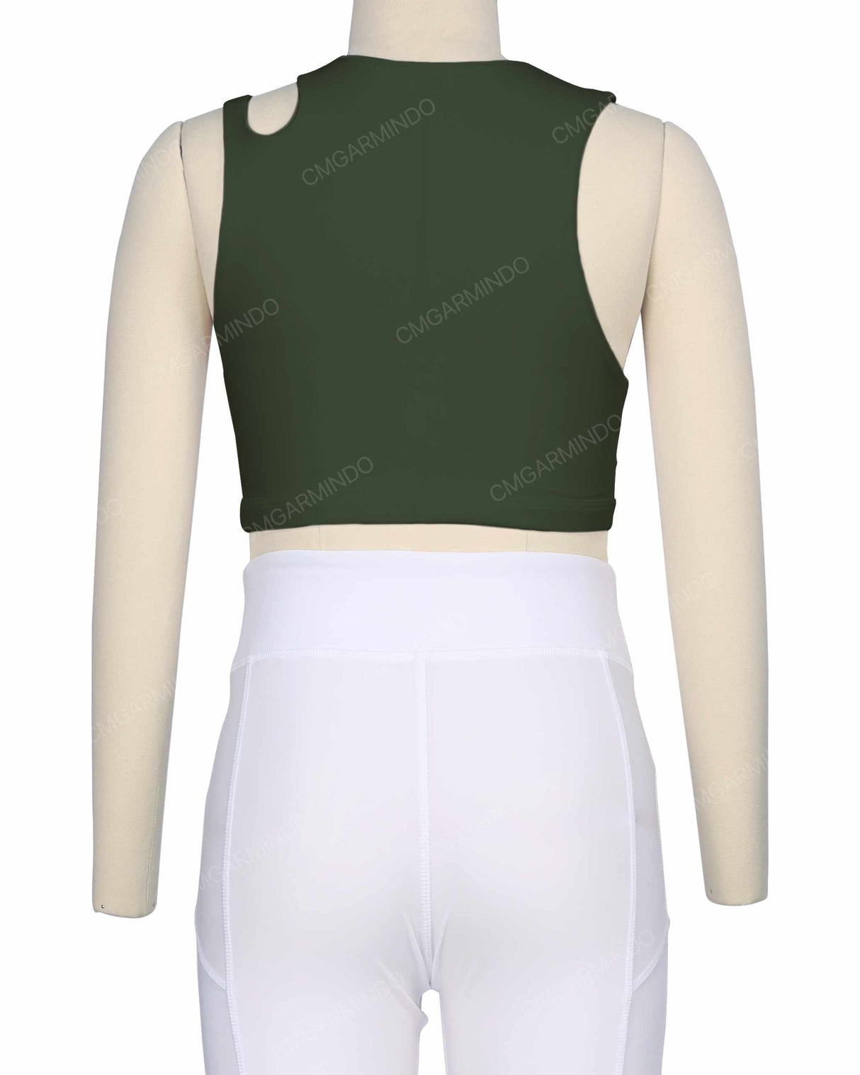 Sleeveless Shoulder Cut Out Top