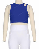 Sleeveless Shoulder Cut Out Top