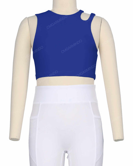 Sleeveless Shoulder Cut Out Top