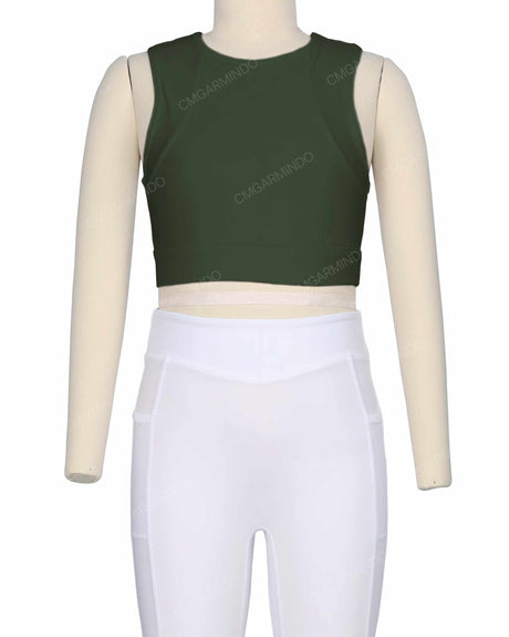 Sleeveless Multipanel Top