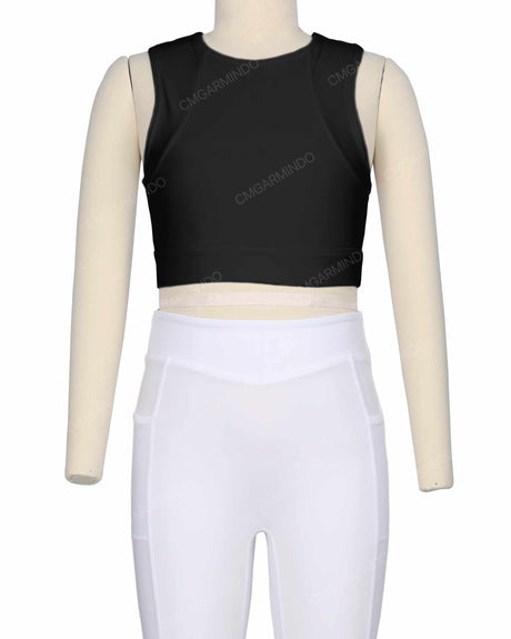 Sleeveless Multipanel Top