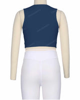 Sleeveless Multipanel Top