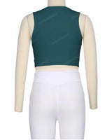 Sleeveless Multipanel Top