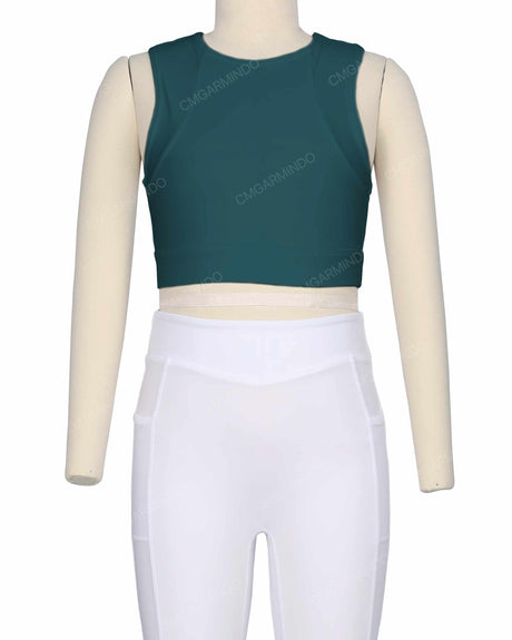 Sleeveless Multipanel Top