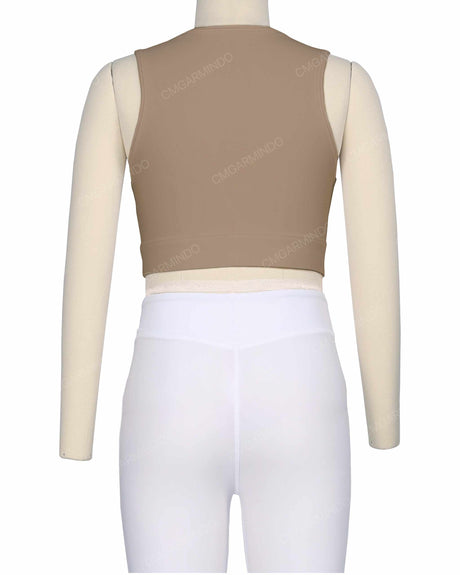 Sleeveless Multipanel Top