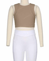 Sleeveless Multipanel Top