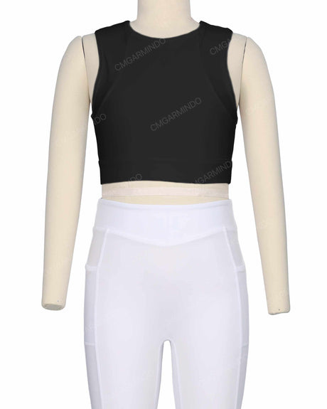 Sleeveless Multipanel Top
