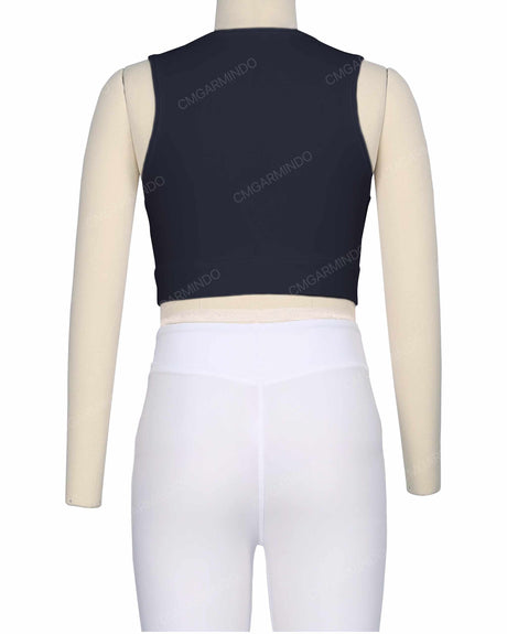 Sleeveless Multipanel Top