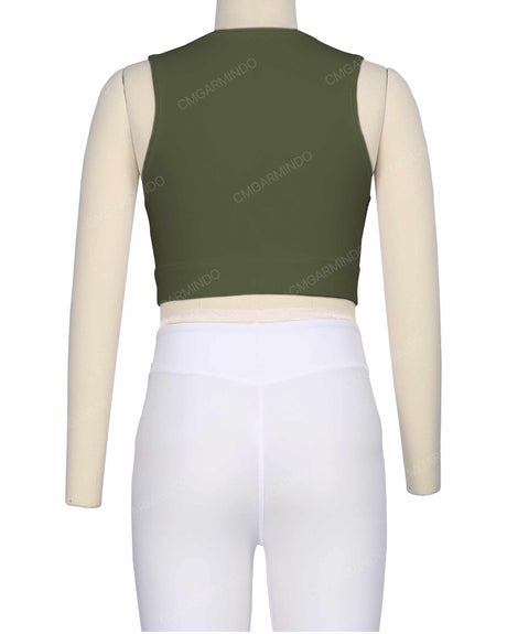 Sleeveless Multipanel Top