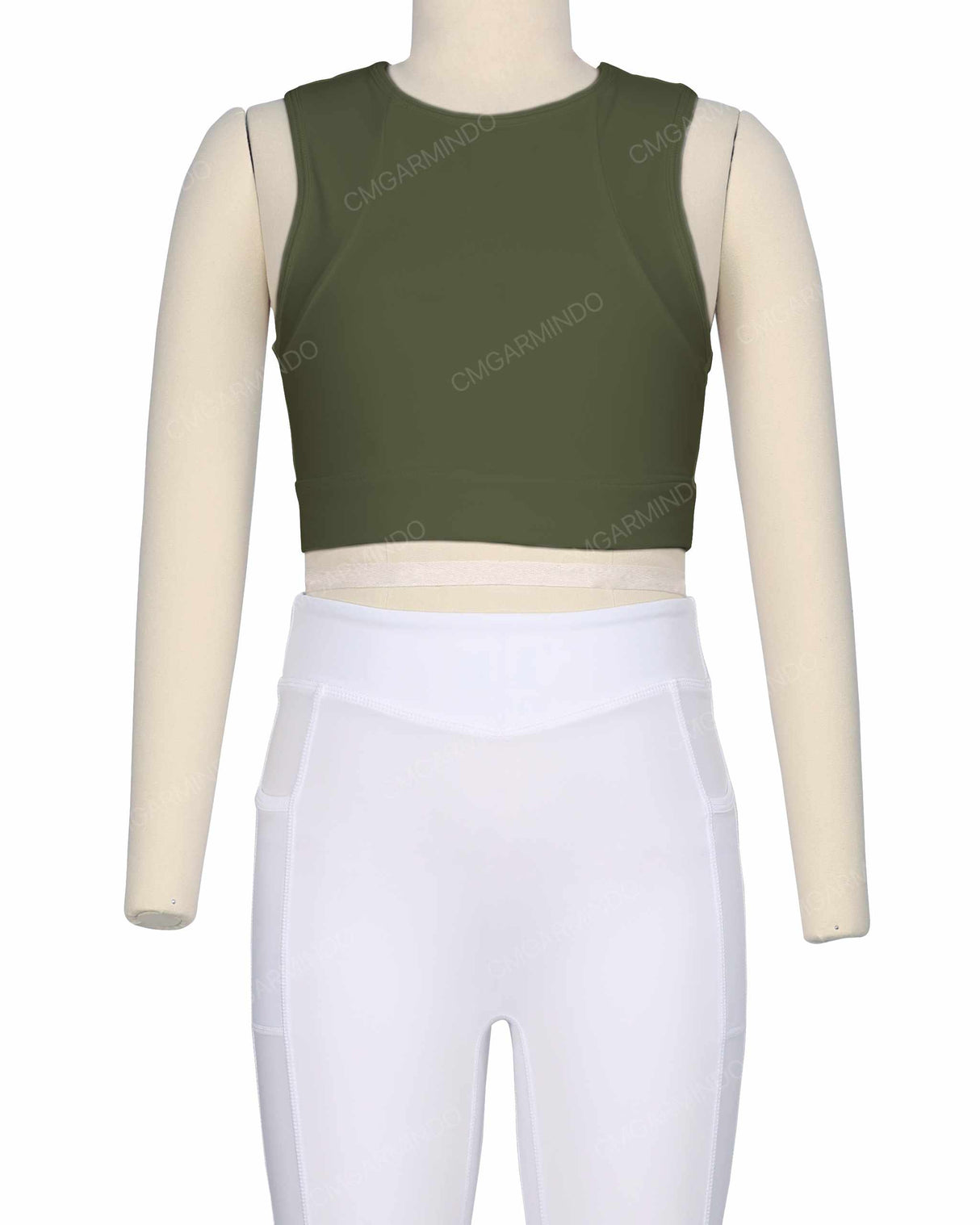 Sleeveless Multipanel Top