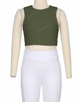 Sleeveless Multipanel Top