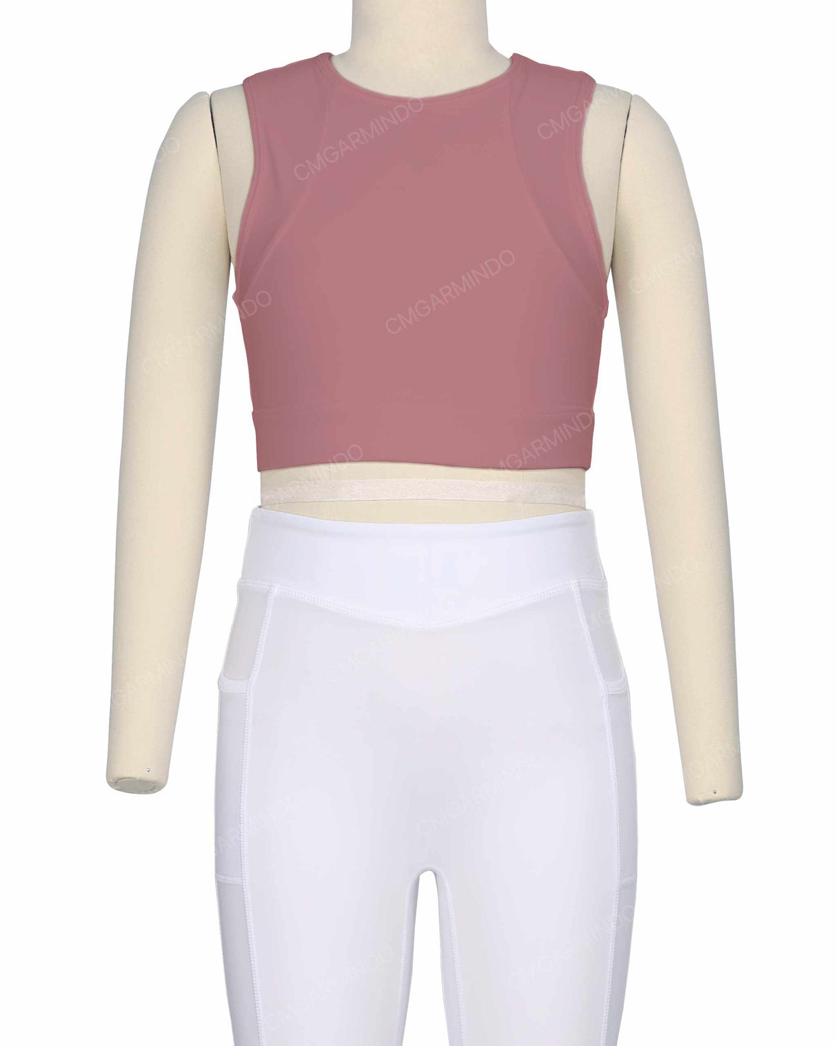 Sleeveless Multipanel Top