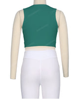 Sleeveless Multipanel Top