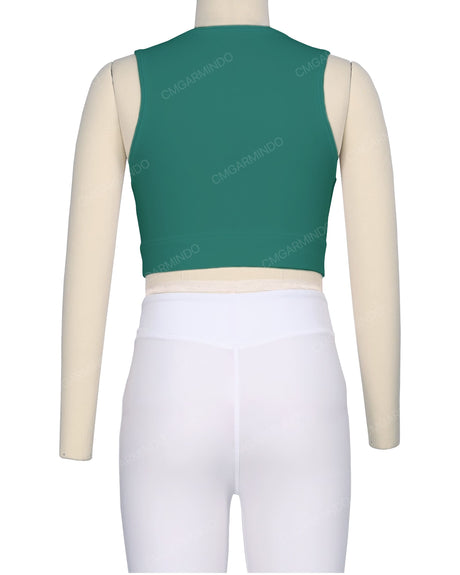 Sleeveless Multipanel Top