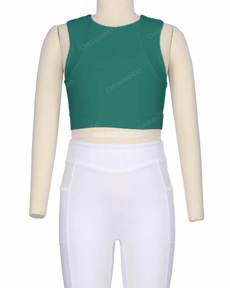 Sleeveless Multipanel Top