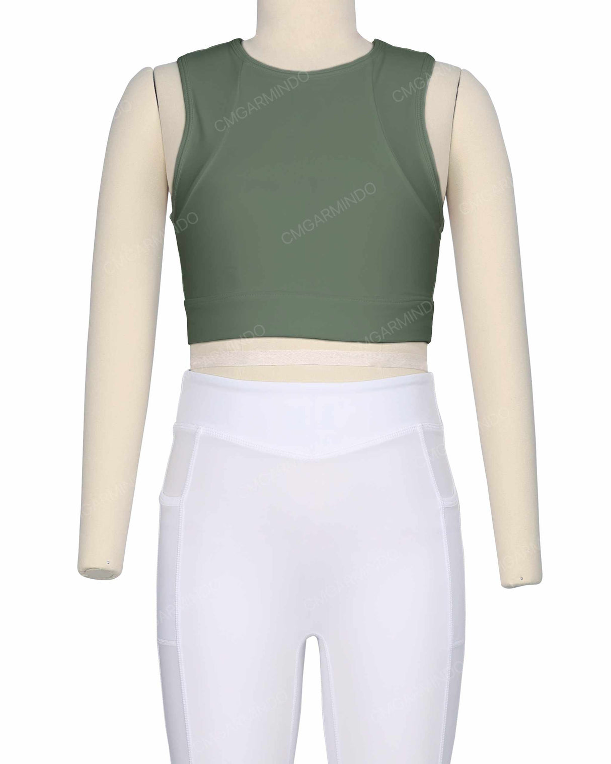Sleeveless Multipanel Top