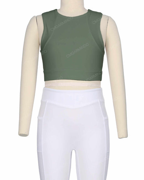 Sleeveless Multipanel Top