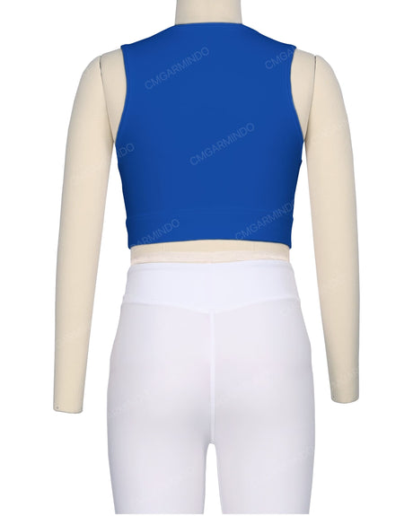 Sleeveless Multipanel Top