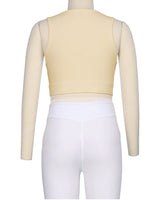 Sleeveless Multipanel Top
