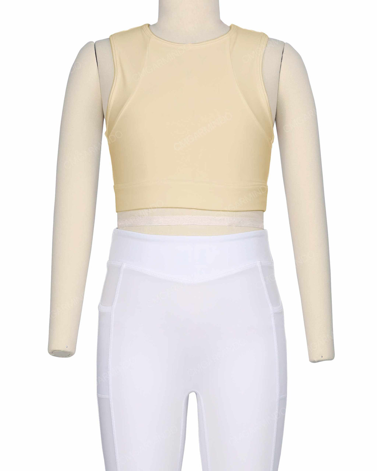 Sleeveless Multipanel Top