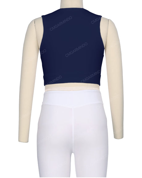 Sleeveless Multipanel Top