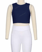 Sleeveless Multipanel Top