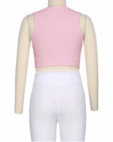 Sleeveless Multipanel Top