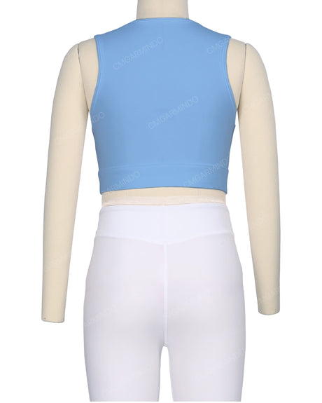 Sleeveless Multipanel Top