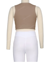 Sleeveless Multipanel Top