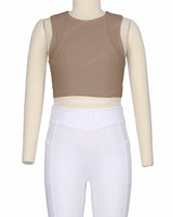 Sleeveless Multipanel Top