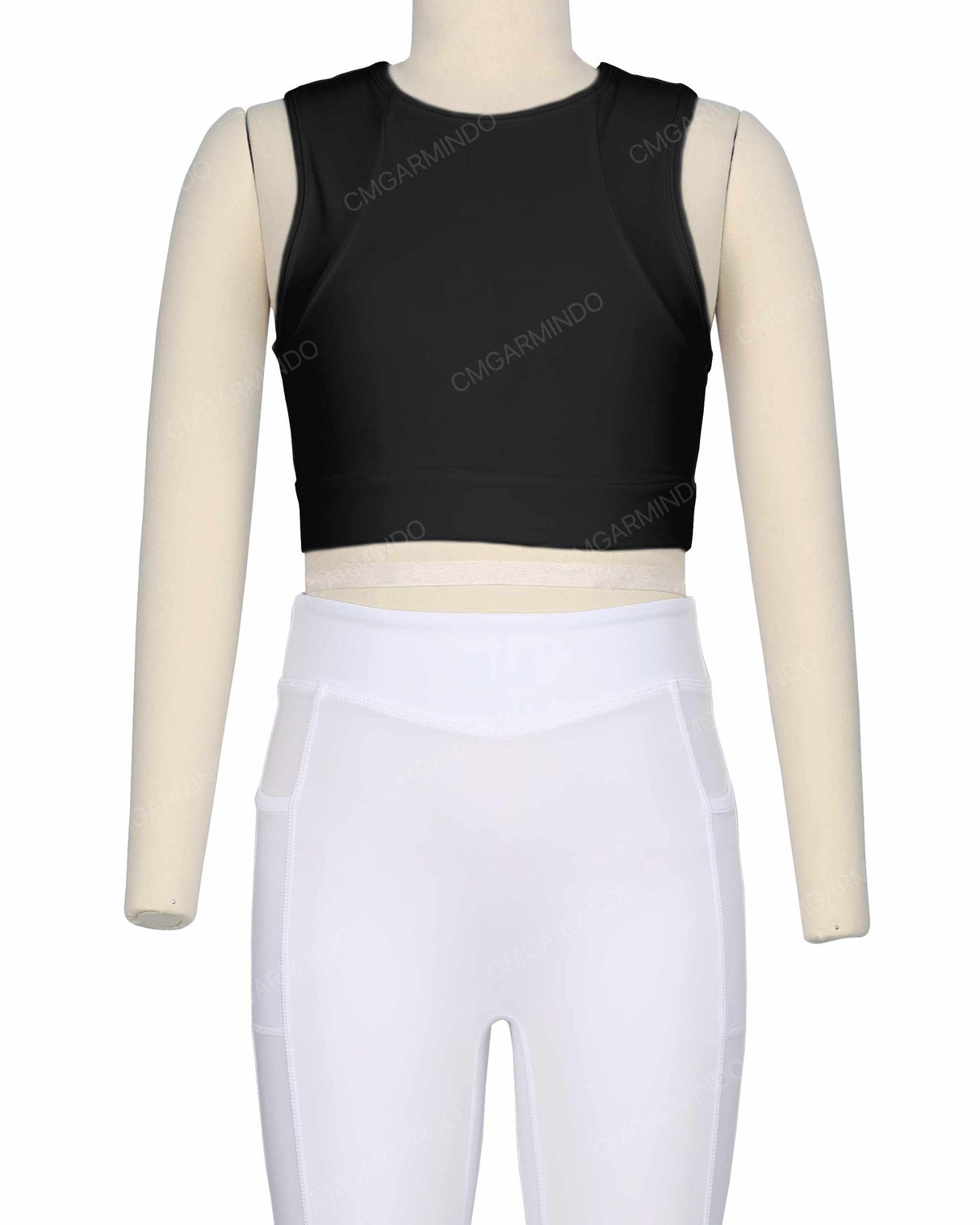 Sleeveless Multipanel Top