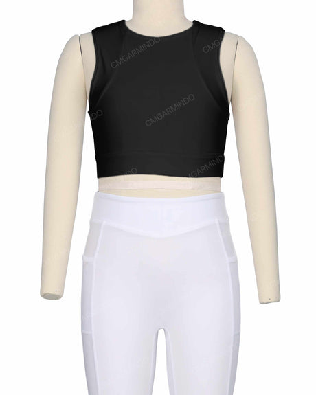 Sleeveless Multipanel Top