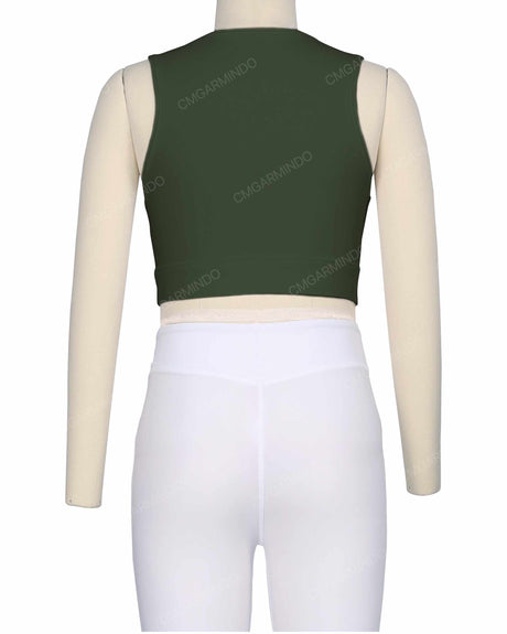 Sleeveless Multipanel Top