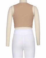 Sleeveless Multipanel Top