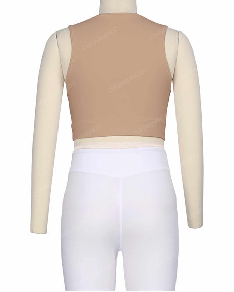 Sleeveless Multipanel Top