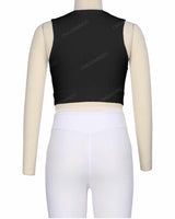 Sleeveless Multipanel Top