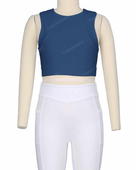 Sleeveless Multipanel Top