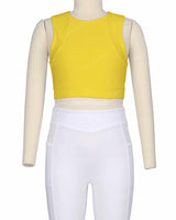 Sleeveless Multipanel Top