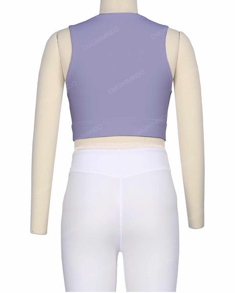Sleeveless Multipanel Top