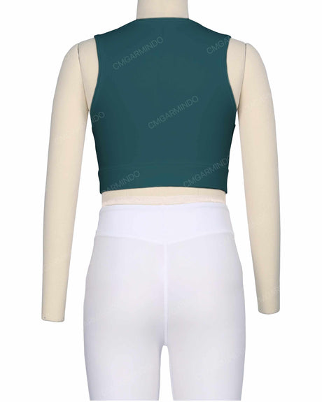 Sleeveless Multipanel Top