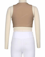 Sleeveless Front Cut Out Top