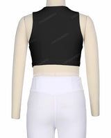 Sleeveless Front Cut Out Top