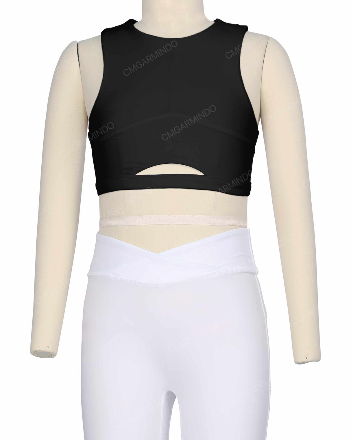 Sleeveless Front Cut Out Top
