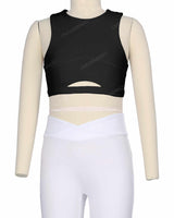Sleeveless Front Cut Out Top