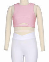 Sleeveless Front Cut Out Top