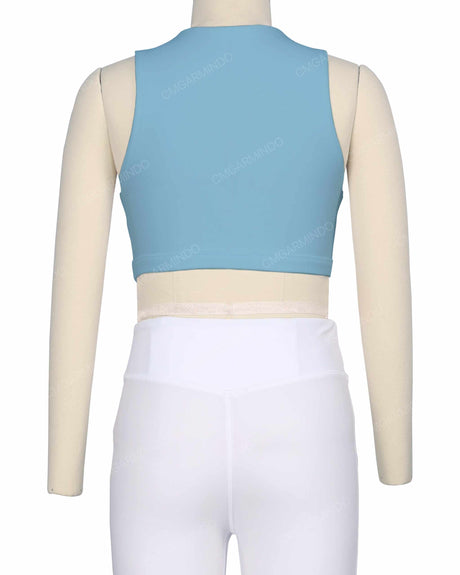 Sleeveless Front Cut Out Top