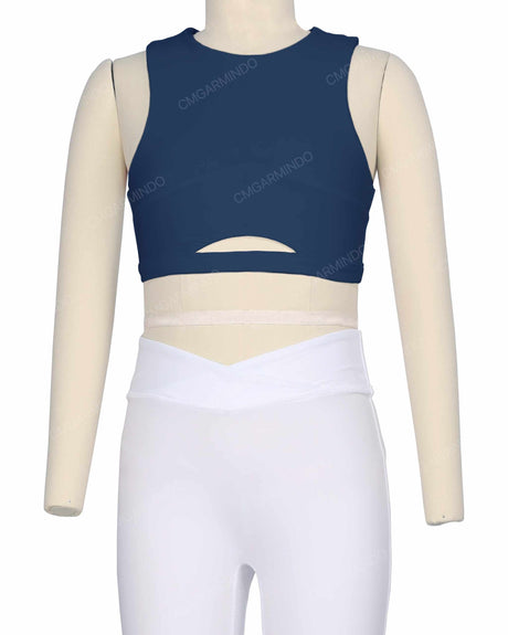 Sleeveless Front Cut Out Top