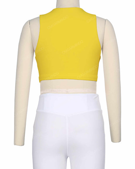 Sleeveless Front Cut Out Top